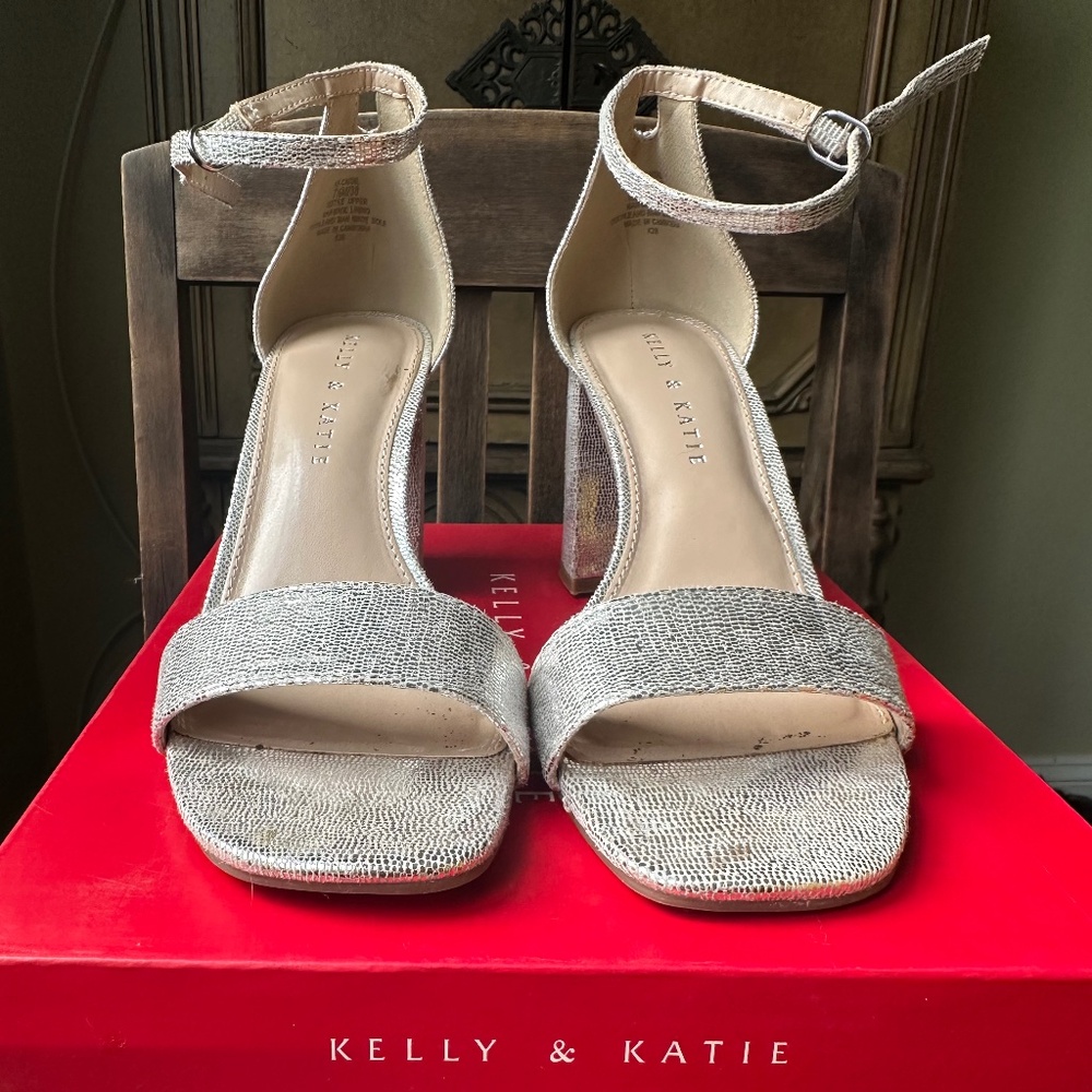 Silver sandals